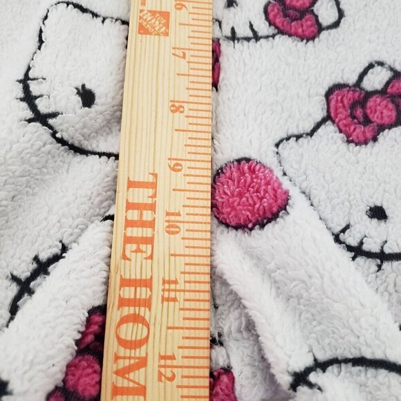 Sanrio Hello Kitty Fleece PJ Pants White Drawstring Lounge Sleep Womens Size XL - Picture 8 of 10